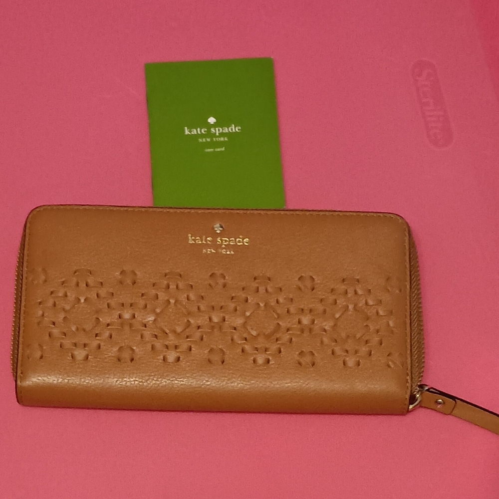 Kate Spade Brown Embossed Wallet